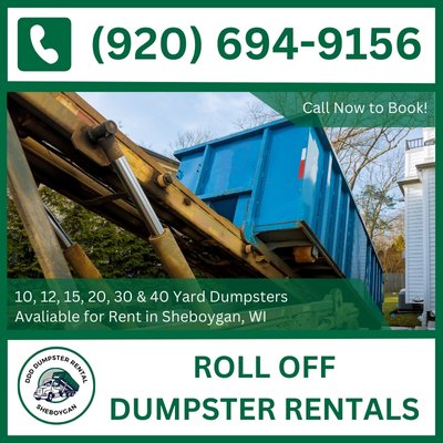 Versatile Roll Off Dumpster Rental Services in Sheboygan, Wisconsin for All Projects - DDD Dumpster Rental Sheboygan